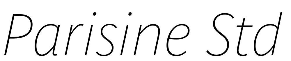 Parisine-Std-Clair-Italic font family download free