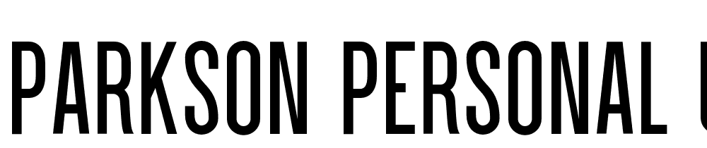 Parkson-PERSONAL-USE-DemiBold font family download free