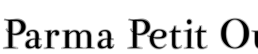 Parma Petit Outline font family download free