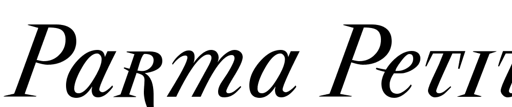 Parma Petit SC font family download free