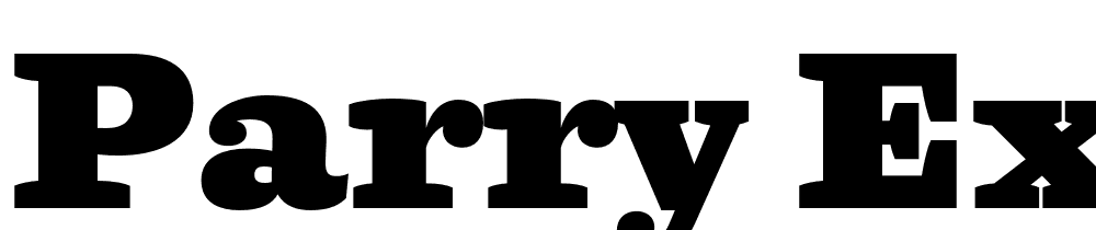 Parry-ExtraBlack font family download free