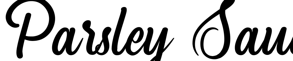 Parsley Sauce font family download free