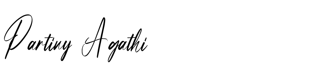 Partiny Agathi font family download free