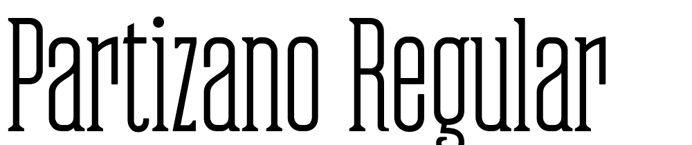 Partizano-Regular font family download free