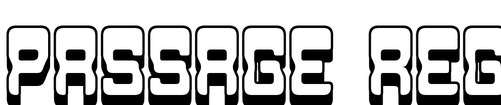 Passage-Regular font family download free