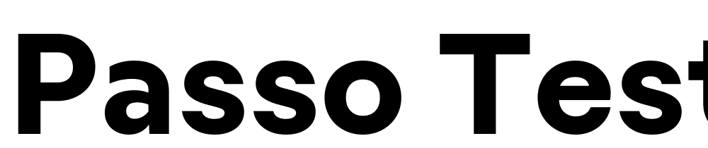 Passo-Test-Bold font family download free