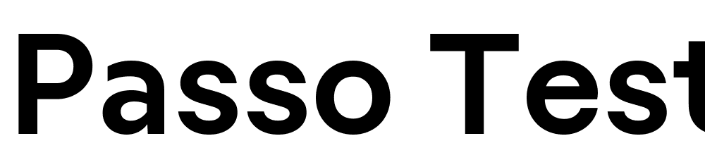 Passo-Test-SemiBold font family download free