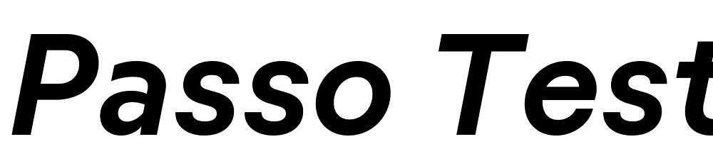 Passo-Test-SemiBold-Italic font family download free