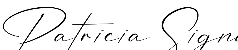 Patricia Signature font family download free