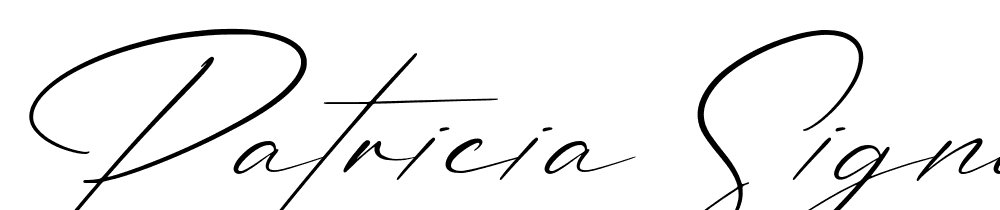 Patricia-Signature-Italic font family download free