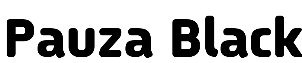 Pauza-Black font family download free