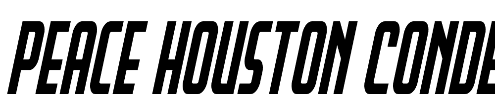 Peace-Houston-Condensed-Ital font family download free