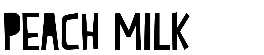 peach_milk font family download free