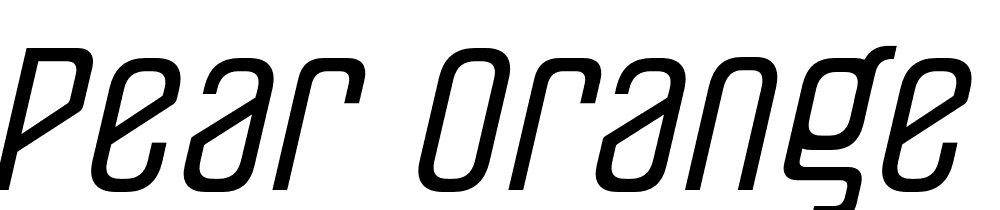 Pear Orange font family download free