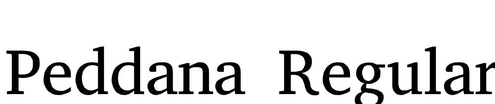 Peddana-Regular font family download free