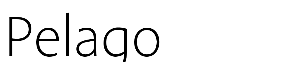 Pelago font family download free