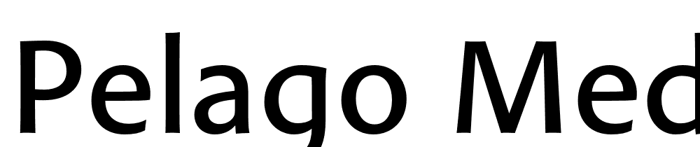 Pelago-Medium font family download free