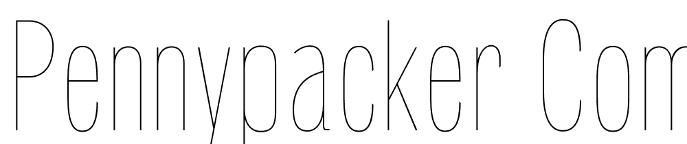 Pennypacker-Compressed-Hairline font family download free