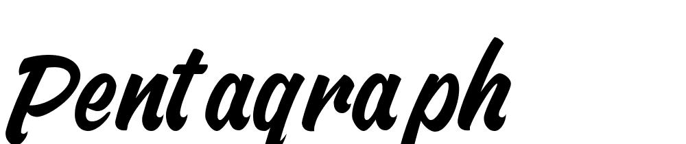 Pentagraph font family download free