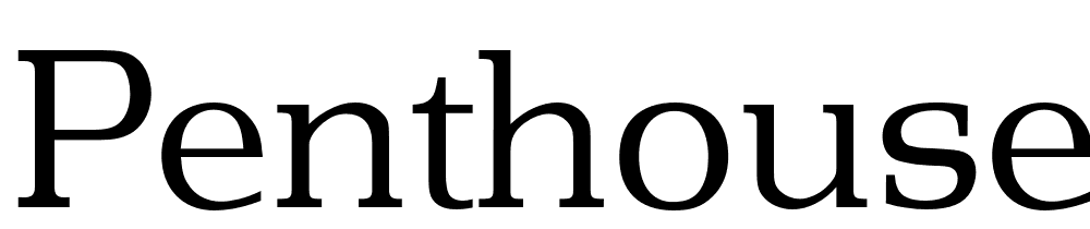 Penthouse Serial font family download free