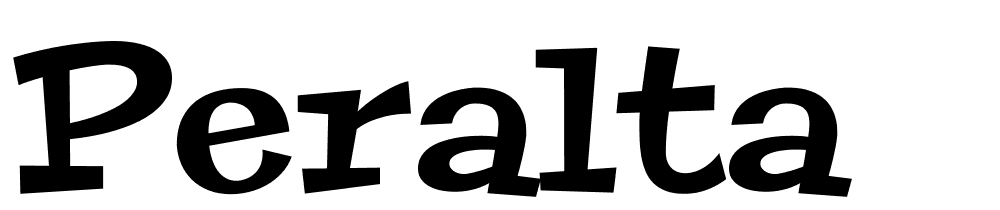 Peralta font family download free