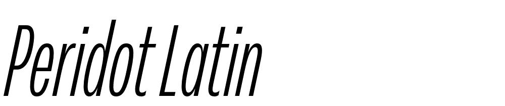 Peridot Latin font family download free