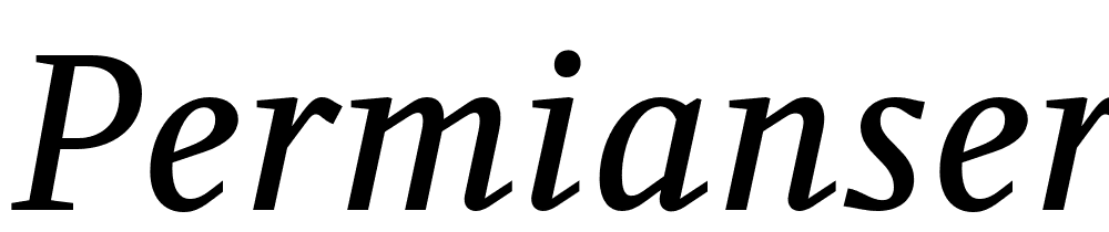 PermianSerifTypeface-Italic font family download free