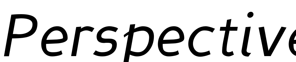 Perspective-Sans-Italic font family download free