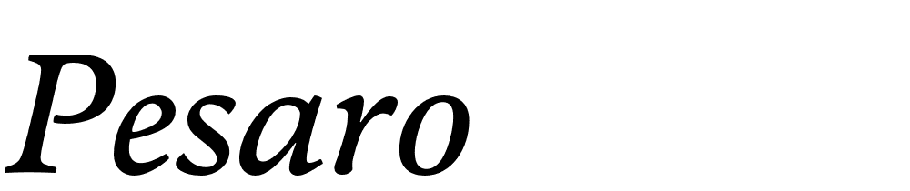 Pesaro font family download free