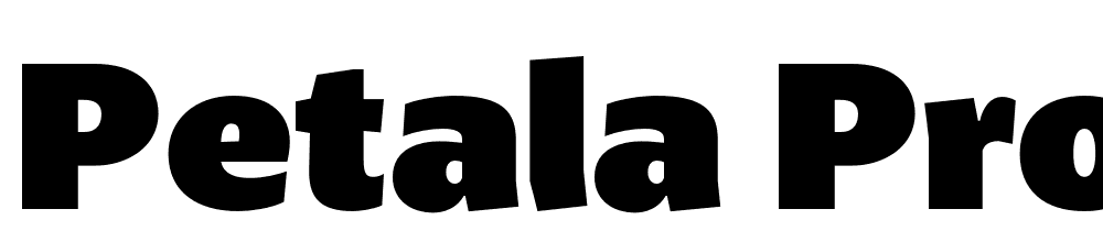 Petala-Pro-Black font family download free
