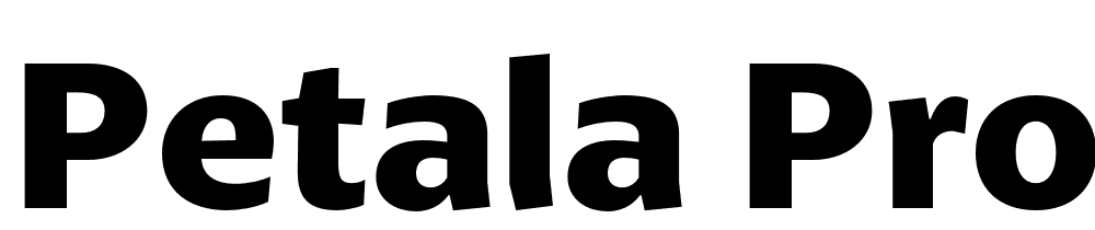 Petala-Pro-Bold font family download free