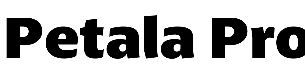 Petala-Pro-ExtraBold font family download free