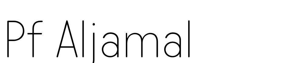 PF Aljamal font family download free