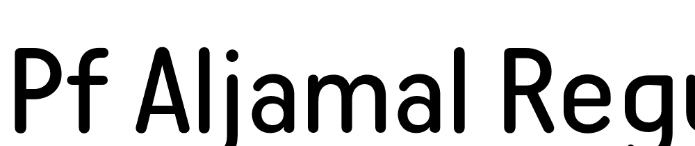 PF-Aljamal-Regular font family download free