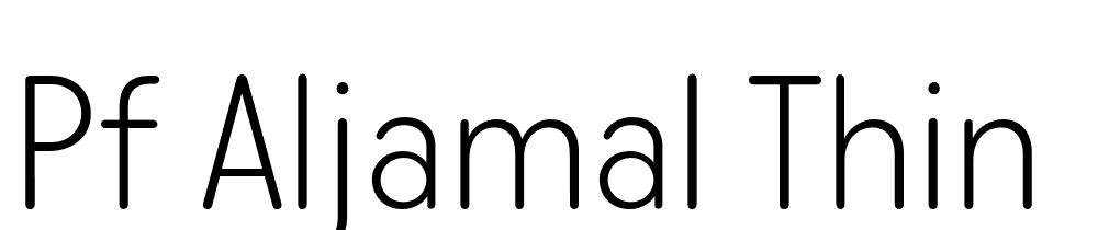 PF-Aljamal-Thin font family download free