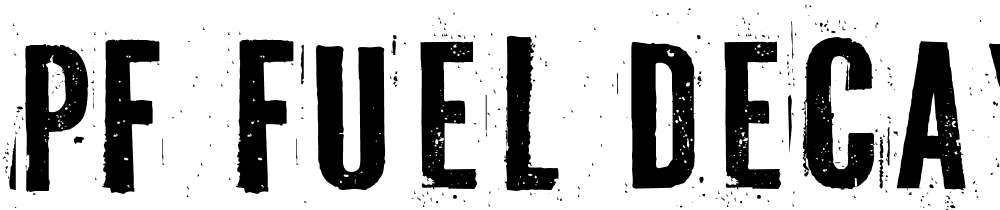 PF-Fuel-Decay font family download free