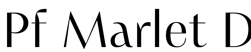 PF-Marlet-Display-Light font family download free