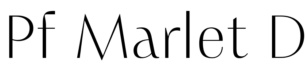 PF-Marlet-Display-Thin font family download free