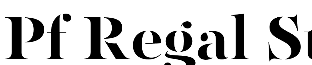 pf-regal-stencil-pro font family download free