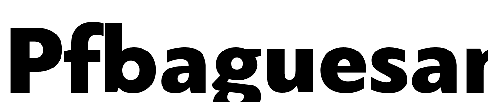 PFBagueSansPro-Black font family download free