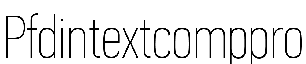 PFDinTextCompPro-XThin font family download free