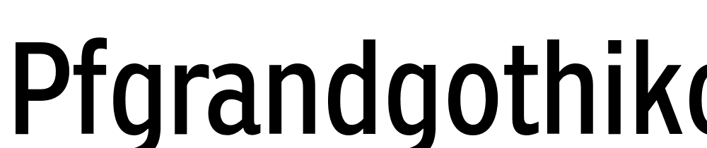 PFGrandGothikCond-Regular font family download free