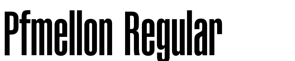 PFMellon-Regular font family download free