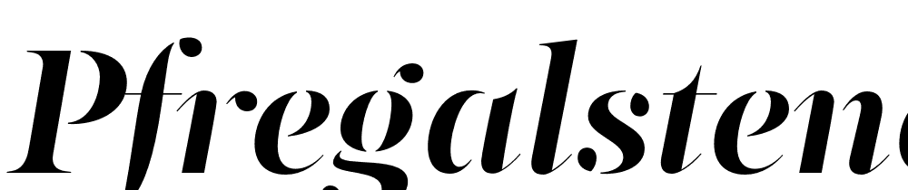 PFRegalStencilPro-BoldItalic font family download free