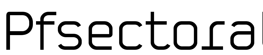 PFSectorALight-Regular font family download free