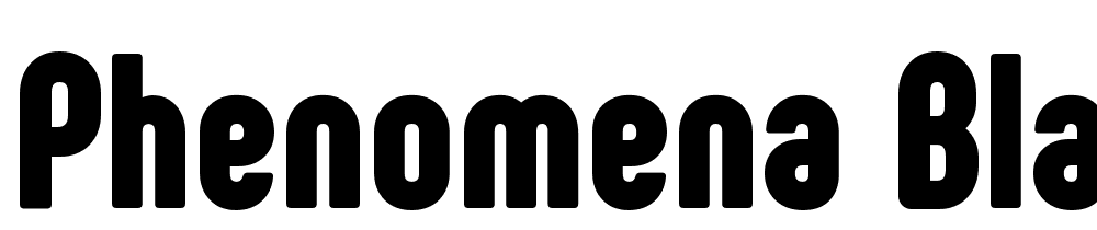 Phenomena-Black font family download free