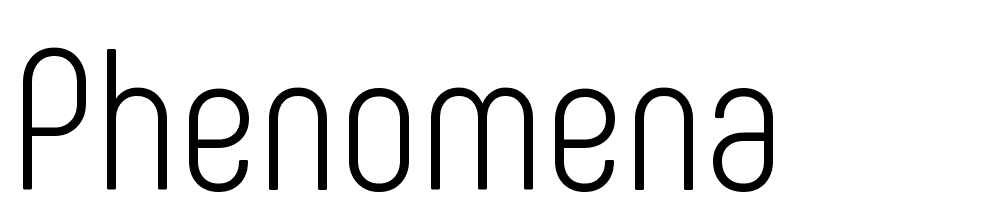 Phenomena font family download free