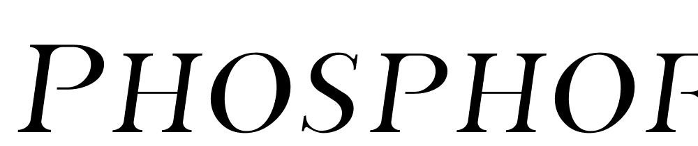 Phosphorus Sulphide font family download free