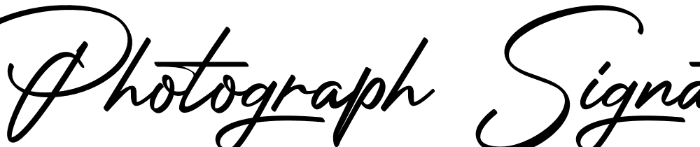 Photograph-Signature font family download free