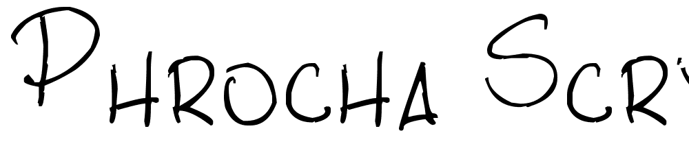 PHRocha-Scrypt font family download free